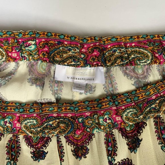 Anthropologie ett twa Scarf-Printed Shorts Size S - Picture 5 of 5